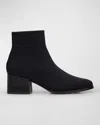 Eileen Fisher Oriel Womens Knit Pull On Ankle Boots In Black