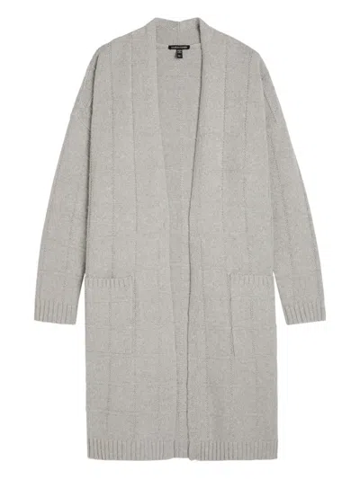 Eileen Fisher Patch-pocket Cardi-coat In Gray