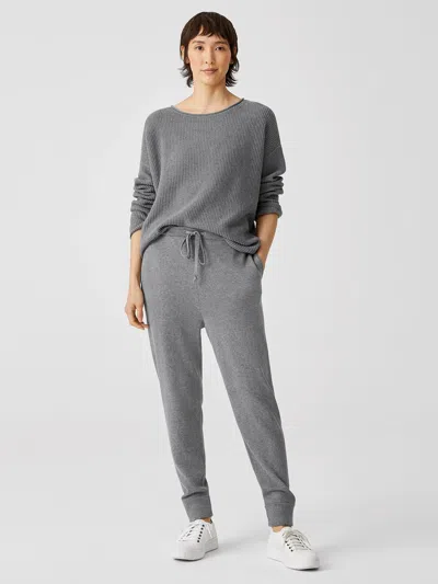 Eileen Fisher Peruvian Organic Cotton Jogger Pant In Gray