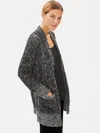 Eileen Fisher Peruvian Organic Cotton Long Cardigan In Gray