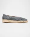 Eileen Fisher Petals 2 Espadrille Flat In Denim