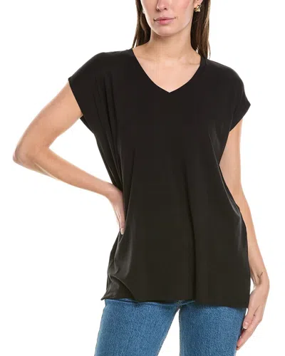 Eileen Fisher Petite Boxy Top In Black