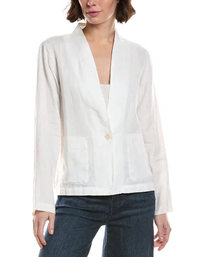 Eileen Fisher Petite Button Jacket In White