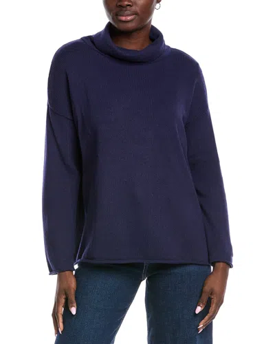 Eileen Fisher Petite Cashmere-blend Tunic In Blue