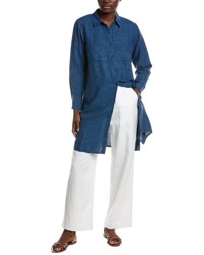 Eileen Fisher Petite Classic Collar Linen Shirt