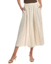 Eileen Fisher Petite Cropped Silk Wide Pant In Brown