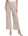 Eileen Fisher Petite Felted Wool Wide Leg Pant In Gray