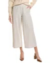 Eileen Fisher Petite Felted Wool Wide Leg Pant In Neutral
