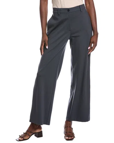 Eileen Fisher Petite Flex Ponte Wide Trouser In Blue