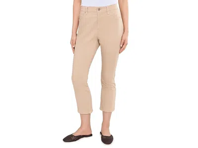 Eileen Fisher Petite Garment Dyed Cotton Stretch Denim Ankle Kick Jeans In Brown