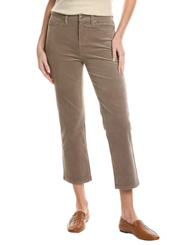 Eileen Fisher Petite High-waist Straight Ankle Pant In Brown