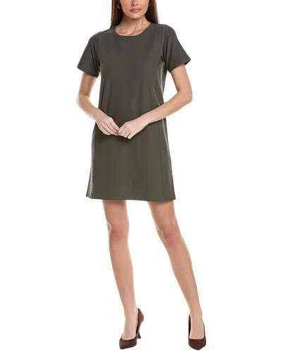 Eileen Fisher Petite Jewel Neck T-shirt Dress In Grey