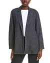Eileen Fisher Petite Long Blazer In Gray