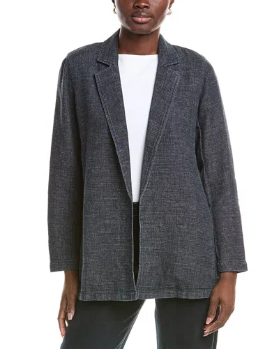 Eileen Fisher Petite Long Blazer In Gray