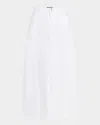 EILEEN FISHER PETITE ORGANIC COTTON DENIM MIDI SKIRT