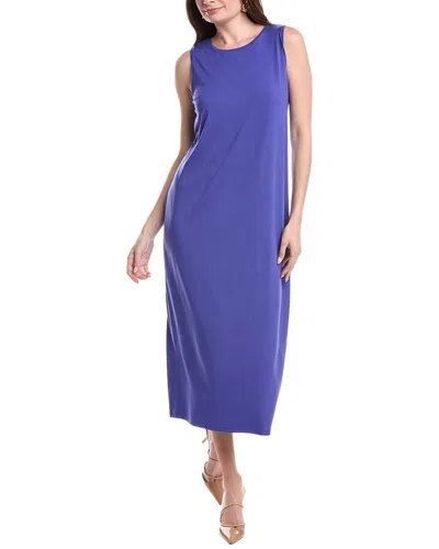 Eileen Fisher Petite Oval Dress In Blue