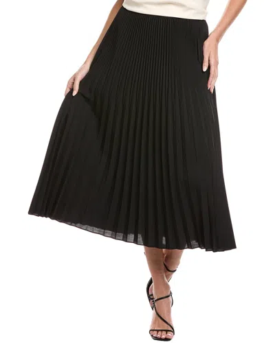 EILEEN FISHER EILEEN FISHER PETITE PLEATED WOOL & SILK-BLEND A-LINE SKIRT