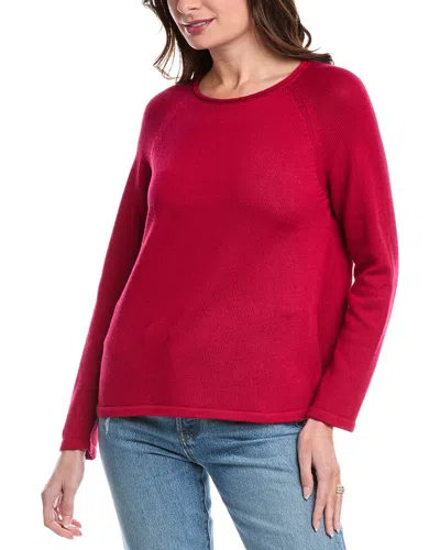 Eileen Fisher Petite Raglan Sweater In Pink