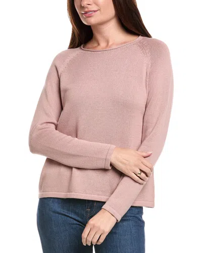 Eileen Fisher Petite Raglan Sweater In Pink