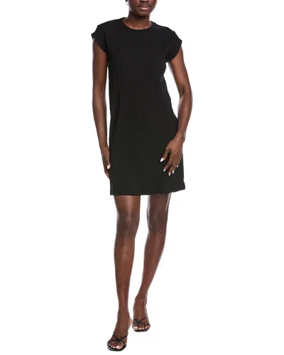 Eileen Fisher Petite Round Neck Shift Dress In Black