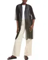 Eileen Fisher Petite Silk Jacket In Black