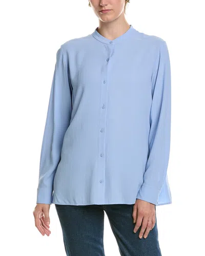 Eileen Fisher Petite Silk Shirt In Black