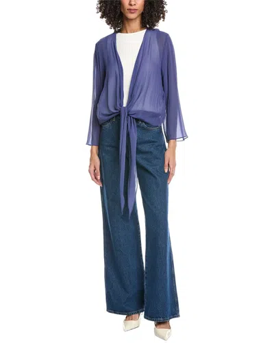 EILEEN FISHER EILEEN FISHER PETITE SILK WRAP JACKET