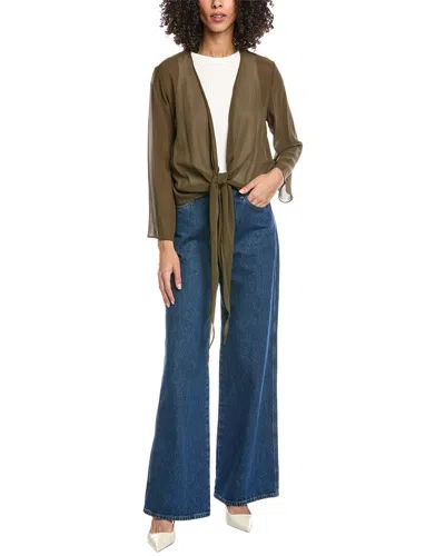 Eileen Fisher Petite Silk Wrap Jacket In Multi