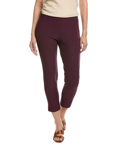 Eileen Fisher Petite Slim Ankle Pant In Burgundy