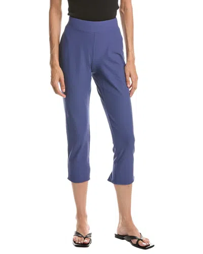 Eileen Fisher Petite Slim Crop Pant In Blue
