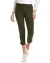 Eileen Fisher Petite Slim Crop Pant In Green