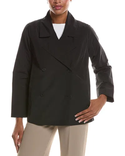 Eileen Fisher Petite Trench Coat In Black