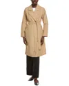 Eileen Fisher Petite Trench Coat In Brown