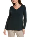 Eileen Fisher Petite V-neck Sweater In Black