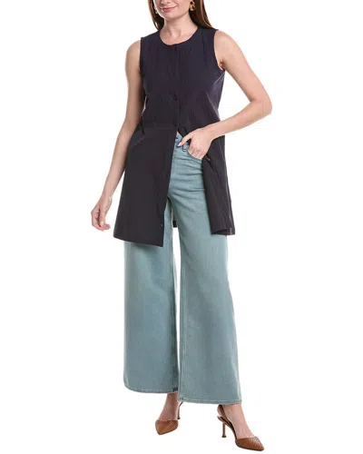 Eileen Fisher Petite Vest In Blue