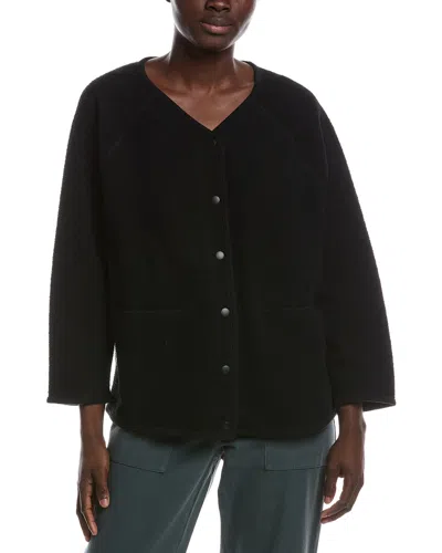 Eileen Fisher Petite V-neck Jacket In Black