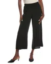 Eileen Fisher Petite Wide Ankle Silk Pant In Black