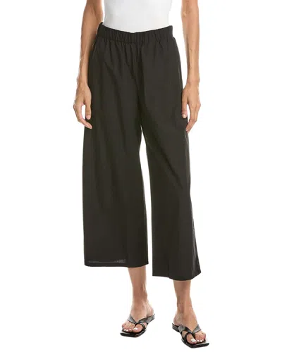 Eileen Fisher Petite Wide Ankle Pant In Black