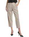 Eileen Fisher Petite Wool Lantern Pant In Neutral