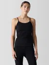 Eileen Fisher Pima Cotton Stretch Jersey Cami In Black