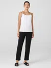 Eileen Fisher Pima Cotton Stretch Jersey Cami In White