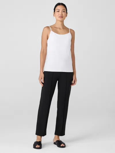 Eileen Fisher Pima Cotton Stretch Jersey Cami In White