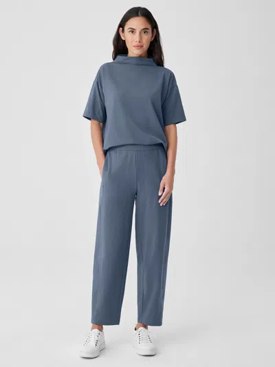 Eileen Fisher Pima Cotton Stretch Jersey Lantern Pant In Purple