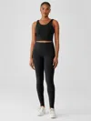 Eileen Fisher Pima Cotton Stretch Jersey Leggings In Black