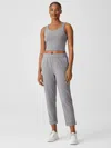 Eileen Fisher Pima Cotton Stretch Jersey Pant In Gray