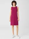 Eileen Fisher Pima Cotton Stretch Jersey Tank Dress In Purple