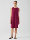Eileen Fisher Pima Cotton Stretch Jersey Tank Dress In Purple