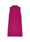 Eileen Fisher Plaid Linen Mini Shirt Dress