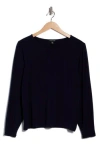 Eileen Fisher Pleat Sleeve Top In Black