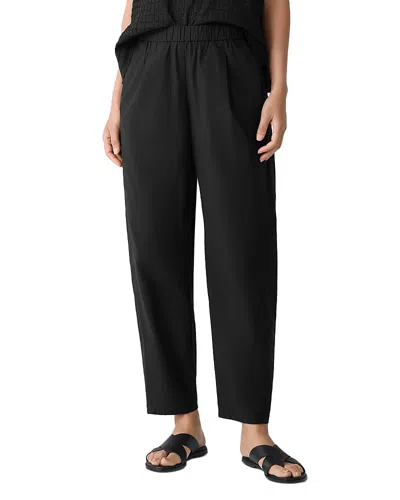 Eileen Fisher Pleated Lantern Ankle Pants In Black